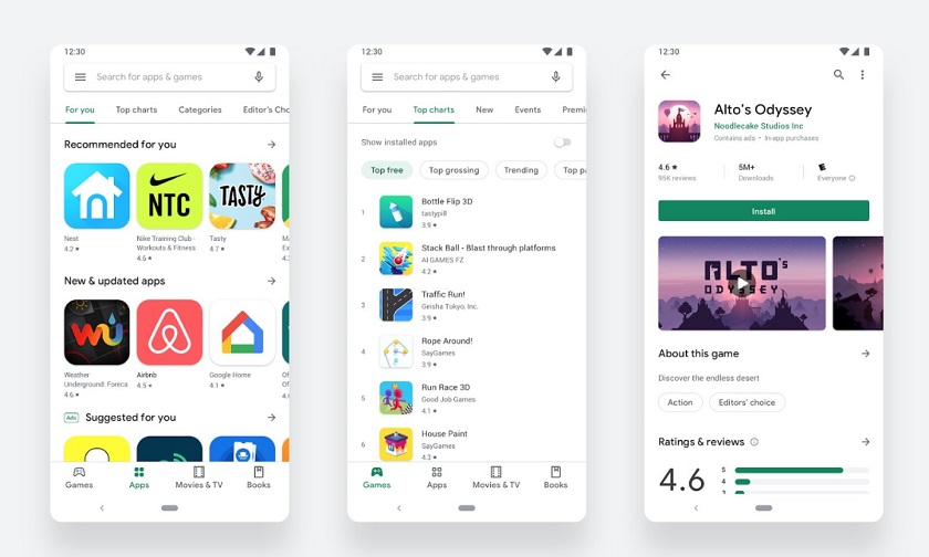 В Google Play значительно улучшили навигацию