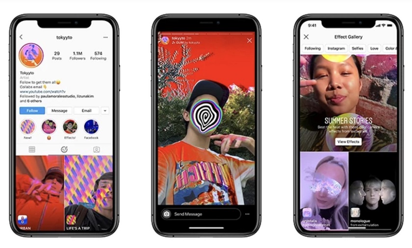 AR фильтры для Instagram теперь может создать любой желающий