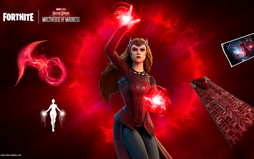 Magic on the screen: Wanda Maksimova from "Doctor Strange in the multi-universe of madness" appeared in Fortnite