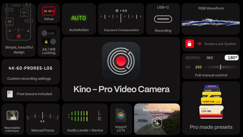 L'équipe de Halide Camera lance l'application Kino Pro Video