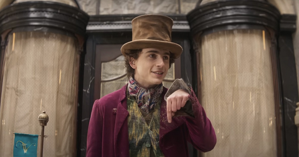 Timothée Chalamet a tenté de reproduire la cascade de la canne à sucre de Gene Wilder, mais n'y est pas parvenu.