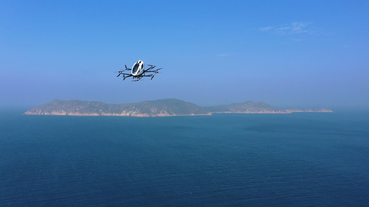 Spanish police start testing EHang EH216 air cab