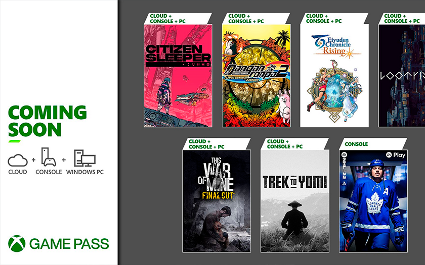 Microsoft оголосила про перші ігри для Xbox Game Pass у травні. NHL 22, This War of Mine, Trek to Yomi та інші