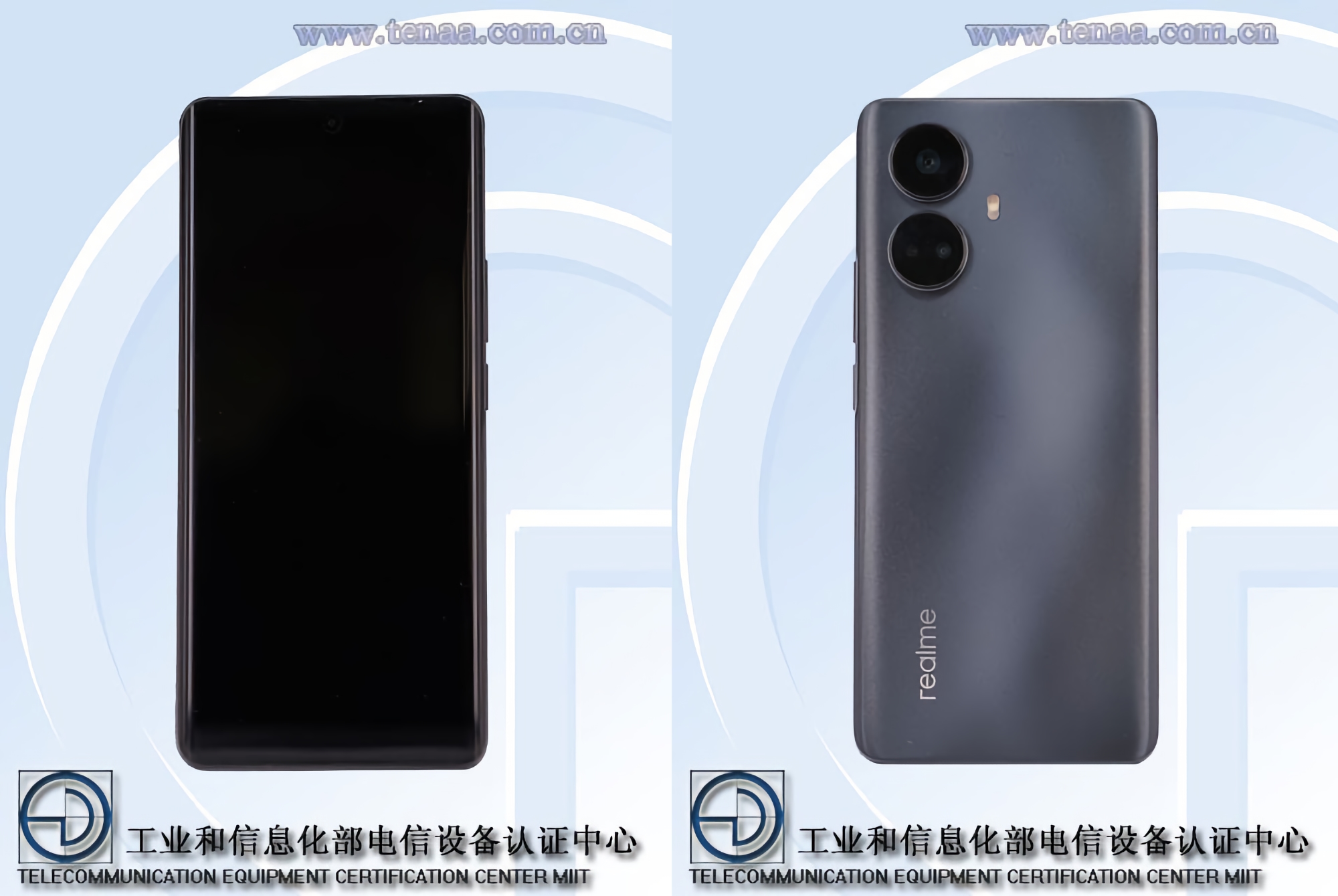 Écran AMOLED, puce MediaTek Dimensity 1080 et batterie de 5000 mAh avec charge de 67W : le realme 10 Pro+ est apparu dans la TENAA