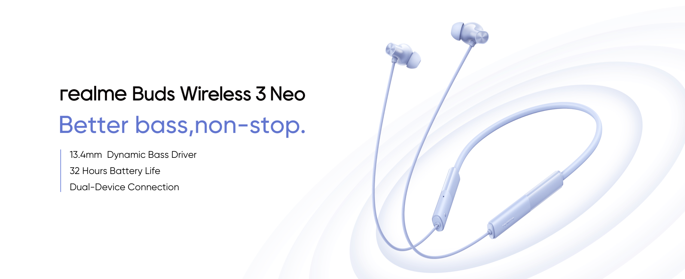 realme announced Buds Wireless 3 Neo with Bluetooth 5.4, Google Fast Pair and up to 32 hours of battery life for $16