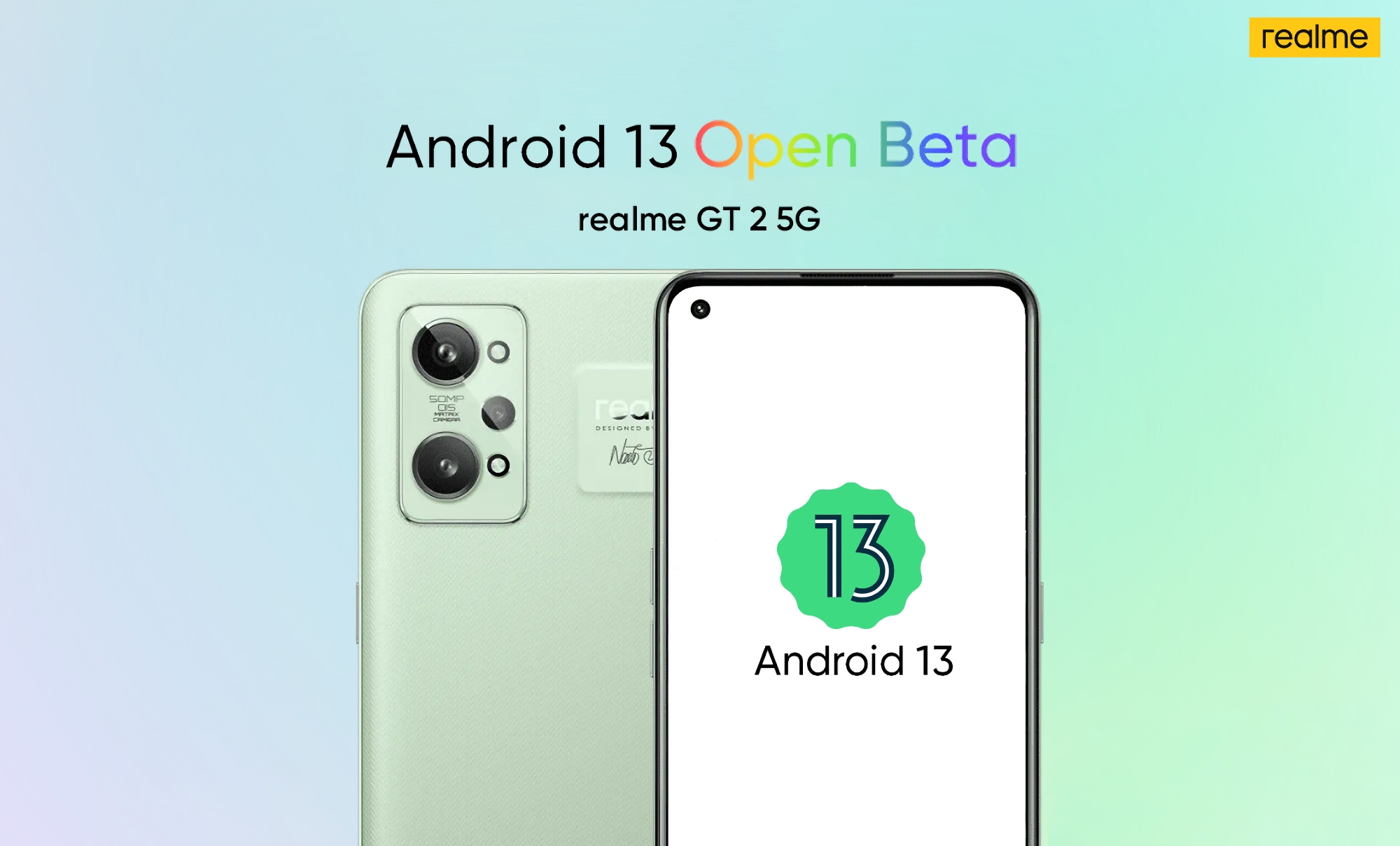 Realme GT 2 a reçu une version bêta d'Android 13