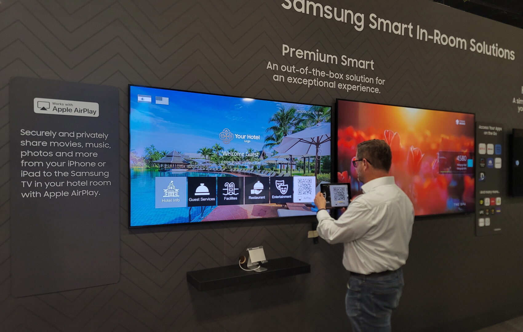 Samsung adds Apple AirPlay support for Hospitality TVs