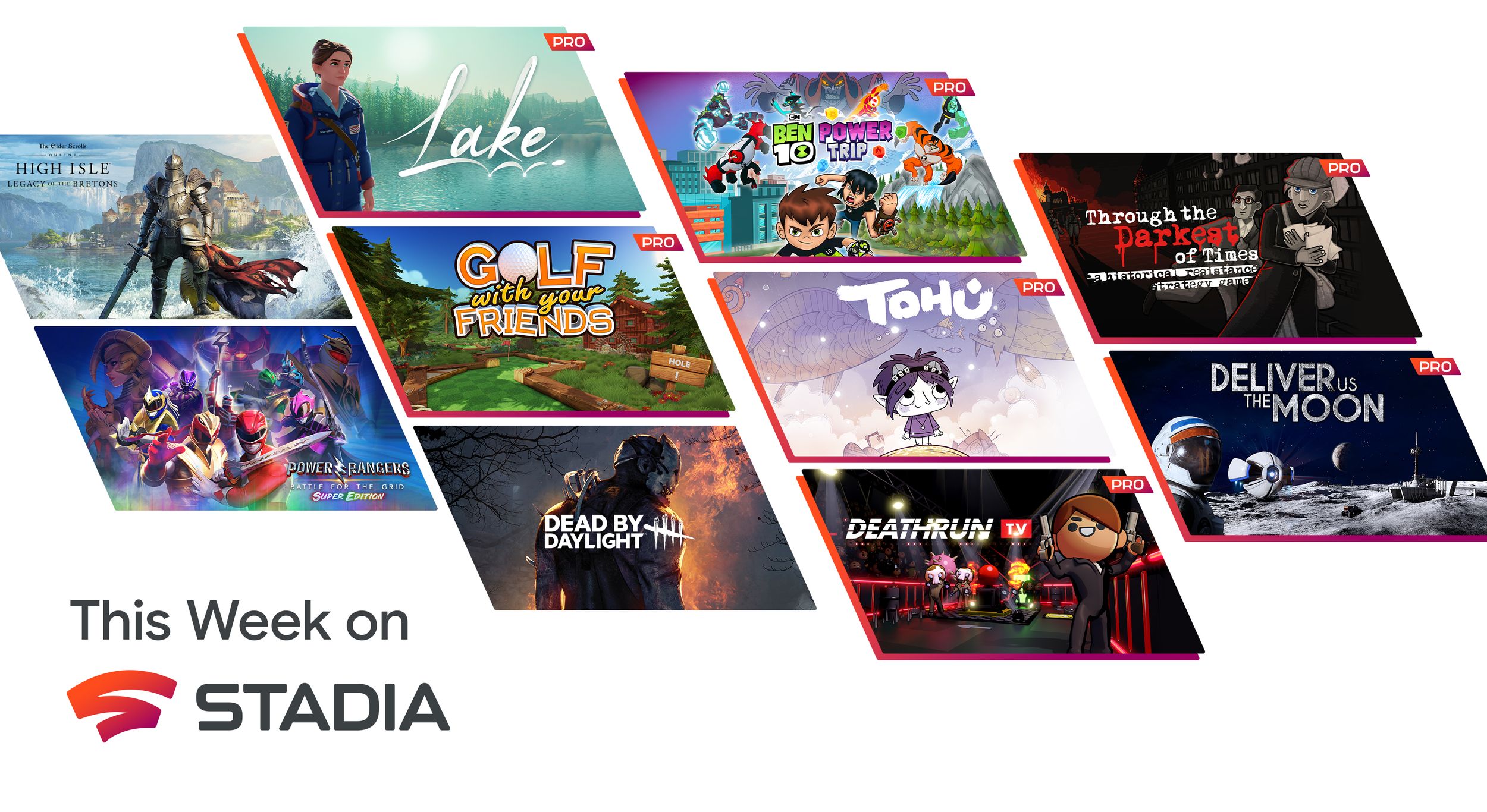 Sept jeux arrivent sur Stadia Pro en juin 2022