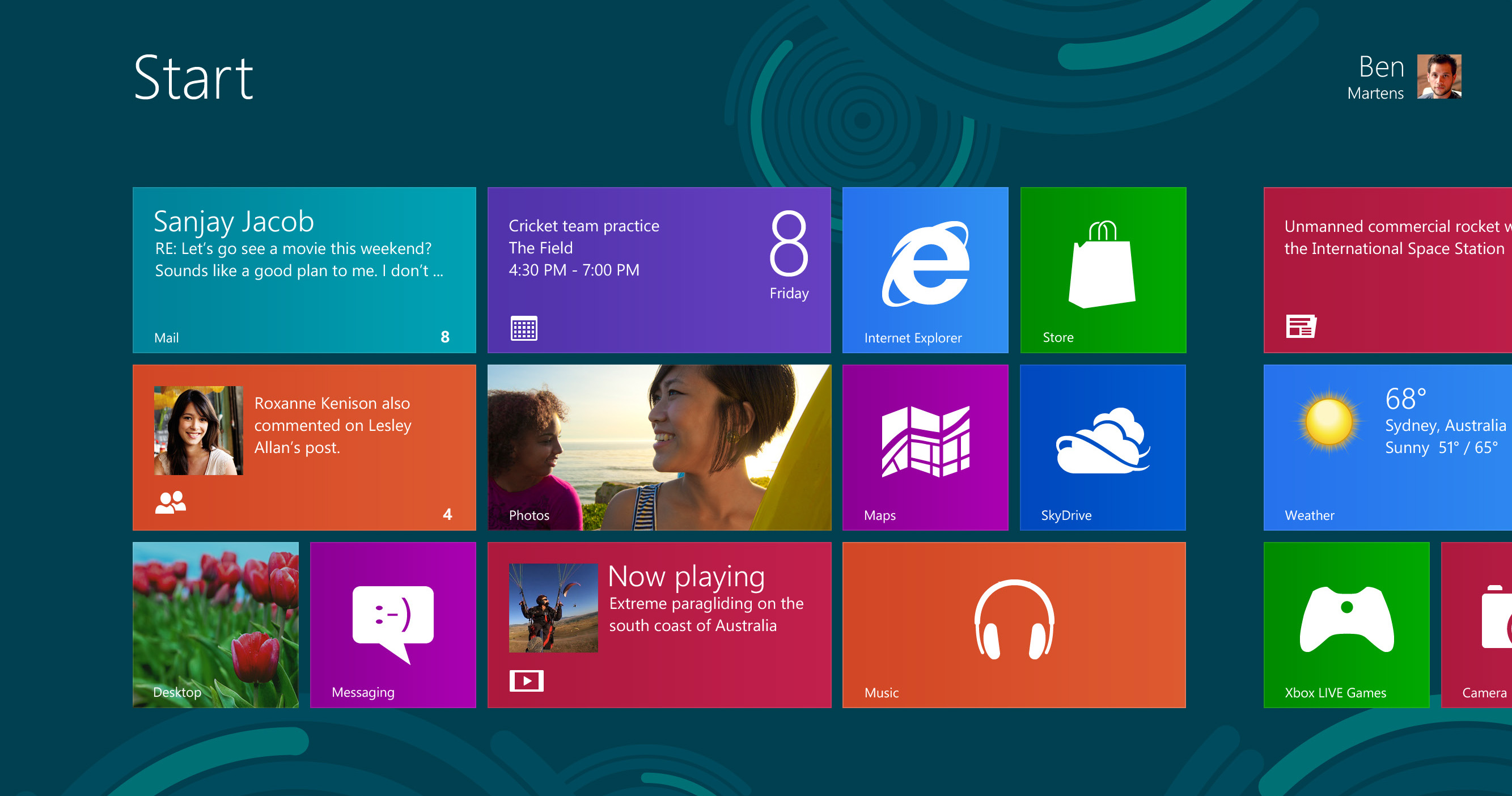 A video showing early Windows 8 concepts has surfaced online