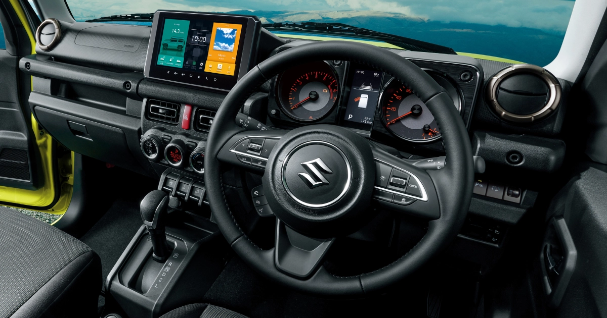 Новий погляд на передню панель інтер'єру Suzuki Jimny