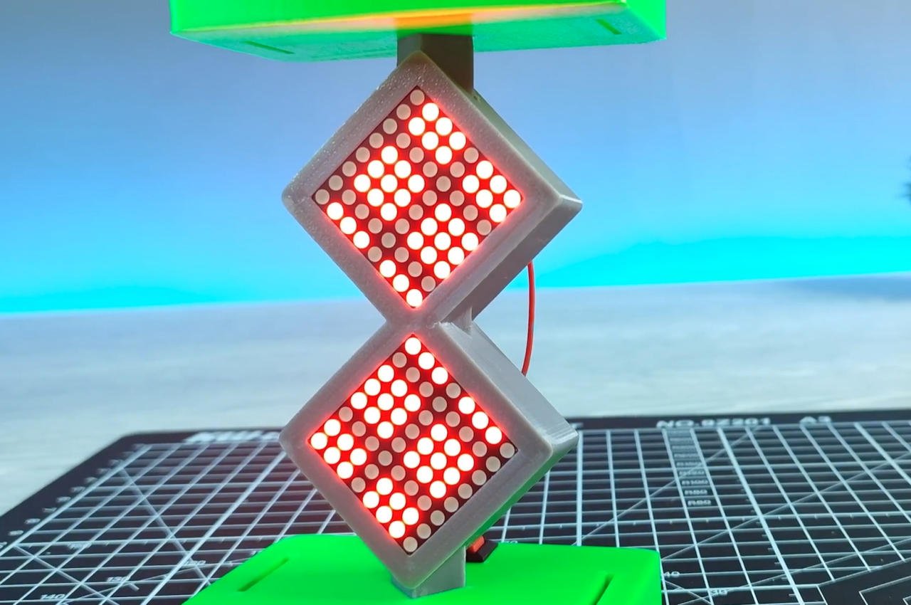 This DIY digital hourglass delivers a retro feeling without the messy sand-24