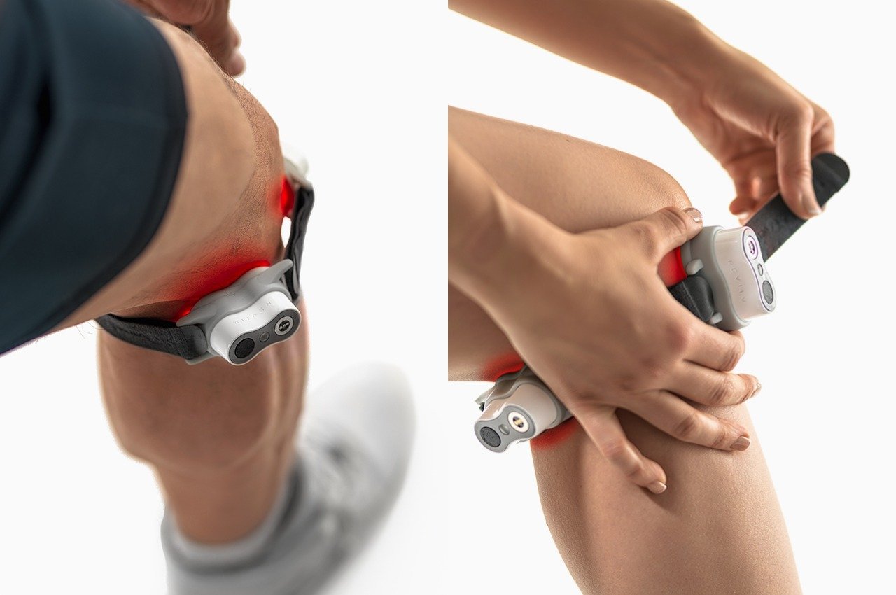 Soulagez la douleur au genou et guérissez les blessures avec cette thérapie innovante à double lumière du Reviiv Knee+