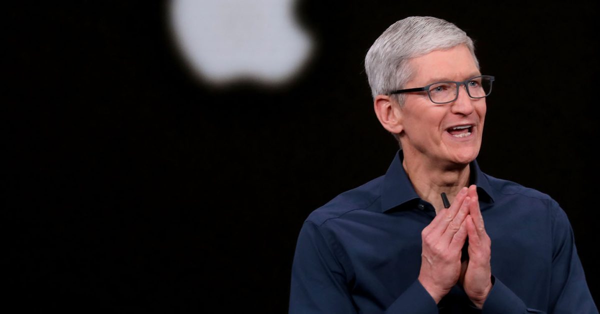 Tim Cook says Apple won’t rule out acquiring large companies, but its focus is on IP and talent