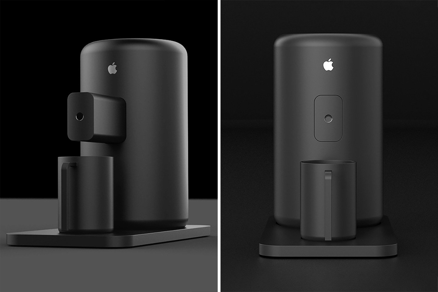 Remember the Trashcan Mac? It was turned into a concept for a coffee machine.