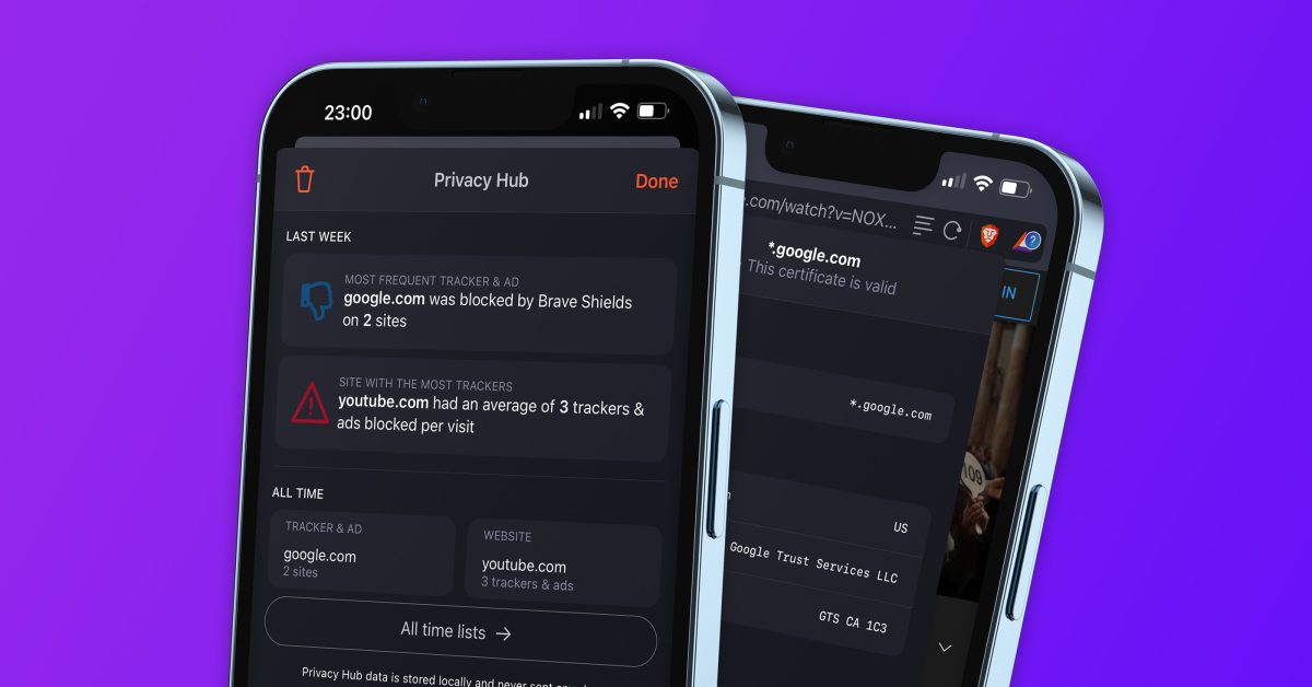 Brave web browser for iOS updated with new ‘Privacy Hub’