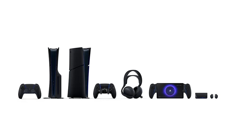 Аксесуари PlayStation 5 у чорному кольорі