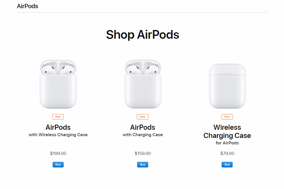 Обновленные Apple AirPods Обновленные Apple AirPods