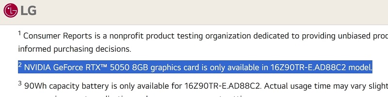 Игровой ноутбук Gram Pro с RTX 5050