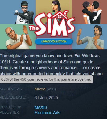 A picture from The Sims 1