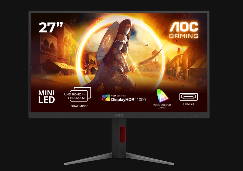 AOC U27G4XM monitor front view