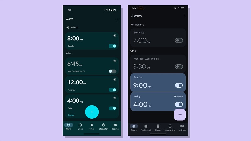 Une image de l'interface actuelle de la montre Android