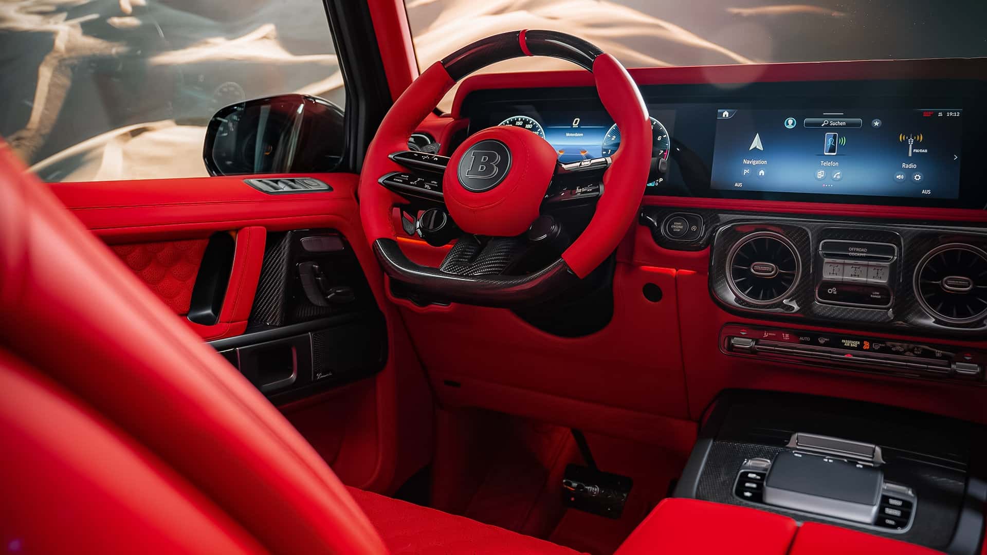 Brabus 800 Cabrio интерьер передней части