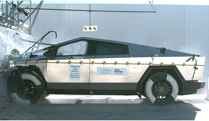 Tesla Cybertruck on test