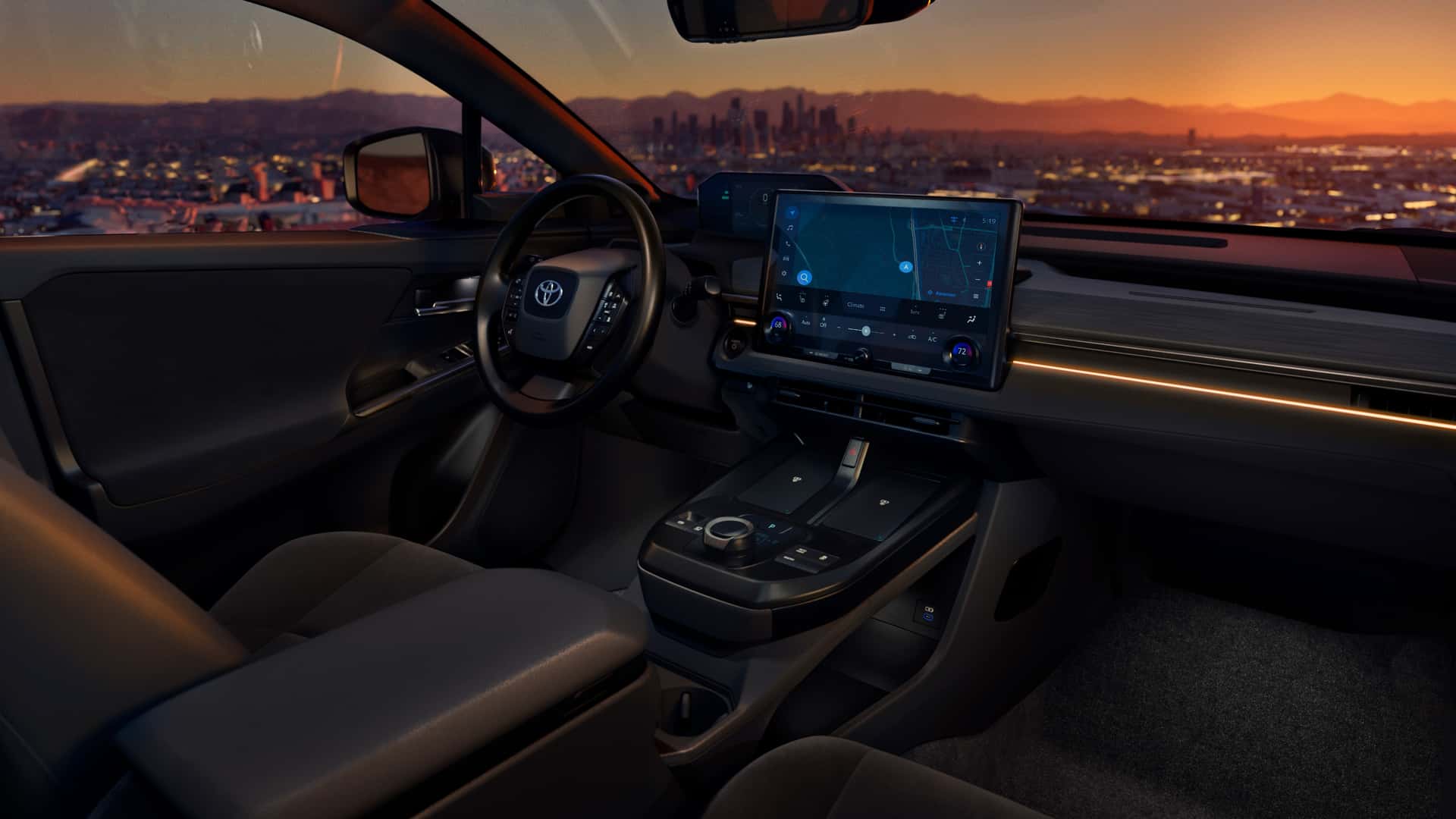 Toyota C-HR EV - дизайна интерьера