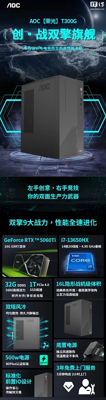 Компактний настільний комп'ютер AOC Honor T300G
