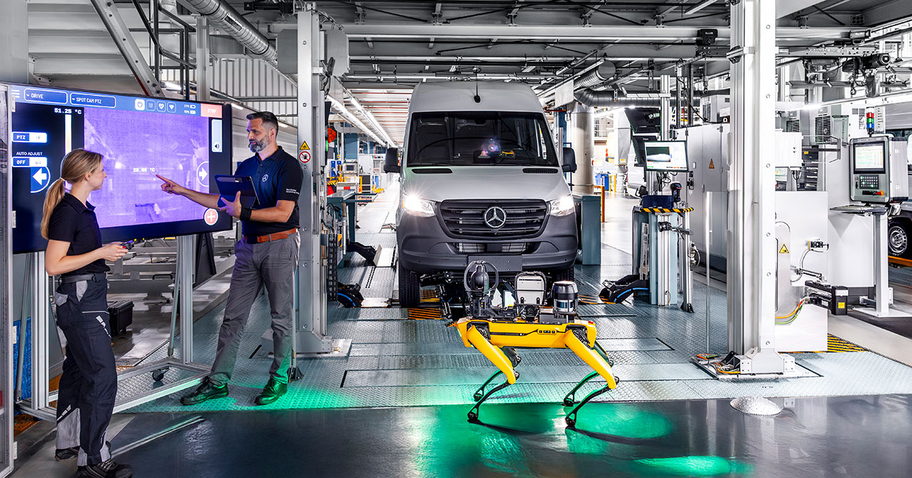 Vehicle assembly process in Düsseldorf