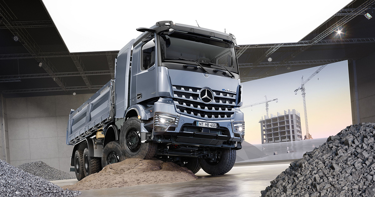Mercedes-Benz eArocs 400 на виставці bauma