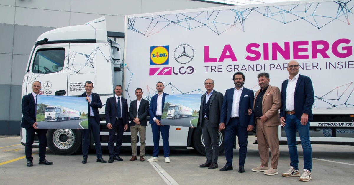 Lidl Italia - первая компания в Италии с полностью электрическим Mercedes-Benz eActros 600