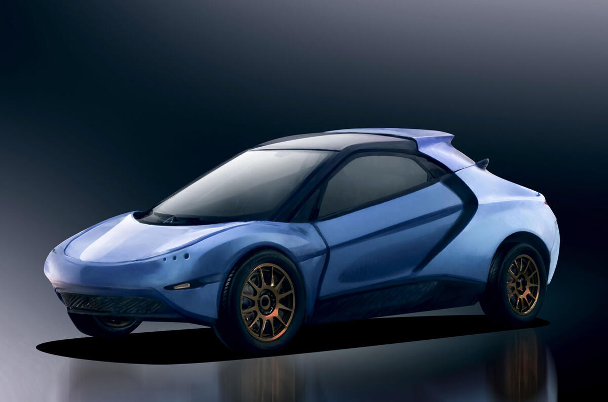 Vue intérieure de la voiture électrique Mika