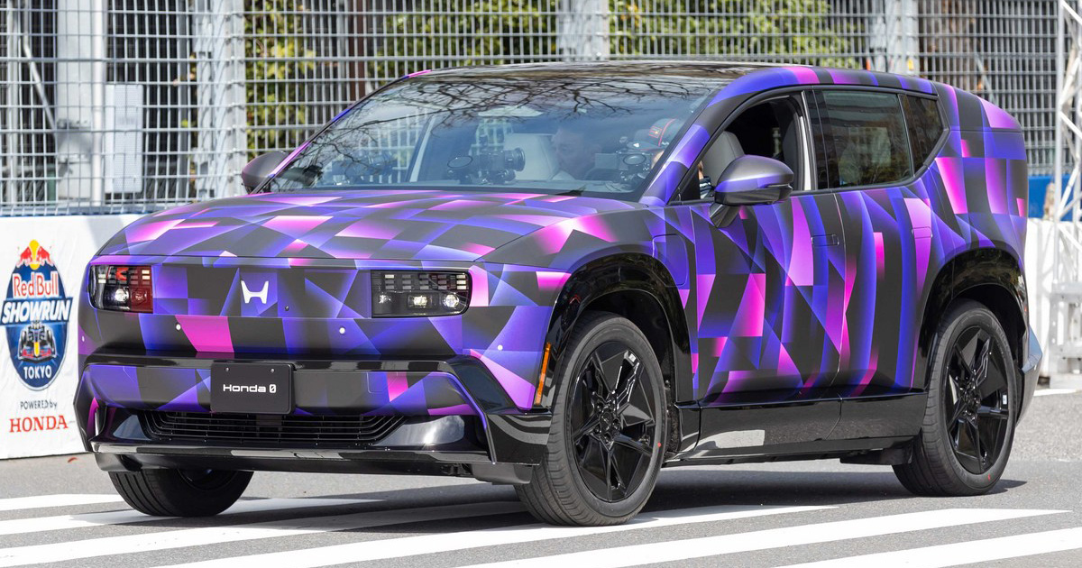 Honda 0 SUV driven by Max Verstappen