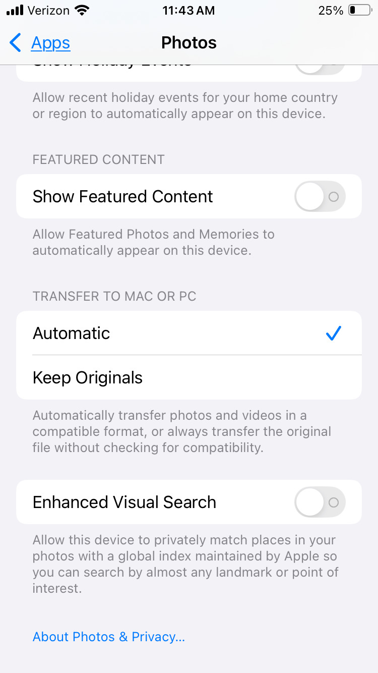 Amélioration de la fonction de recherche visuelle dans l'iPhone