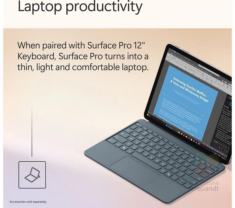 Планшет Surface Pro 12 з клавіатурою