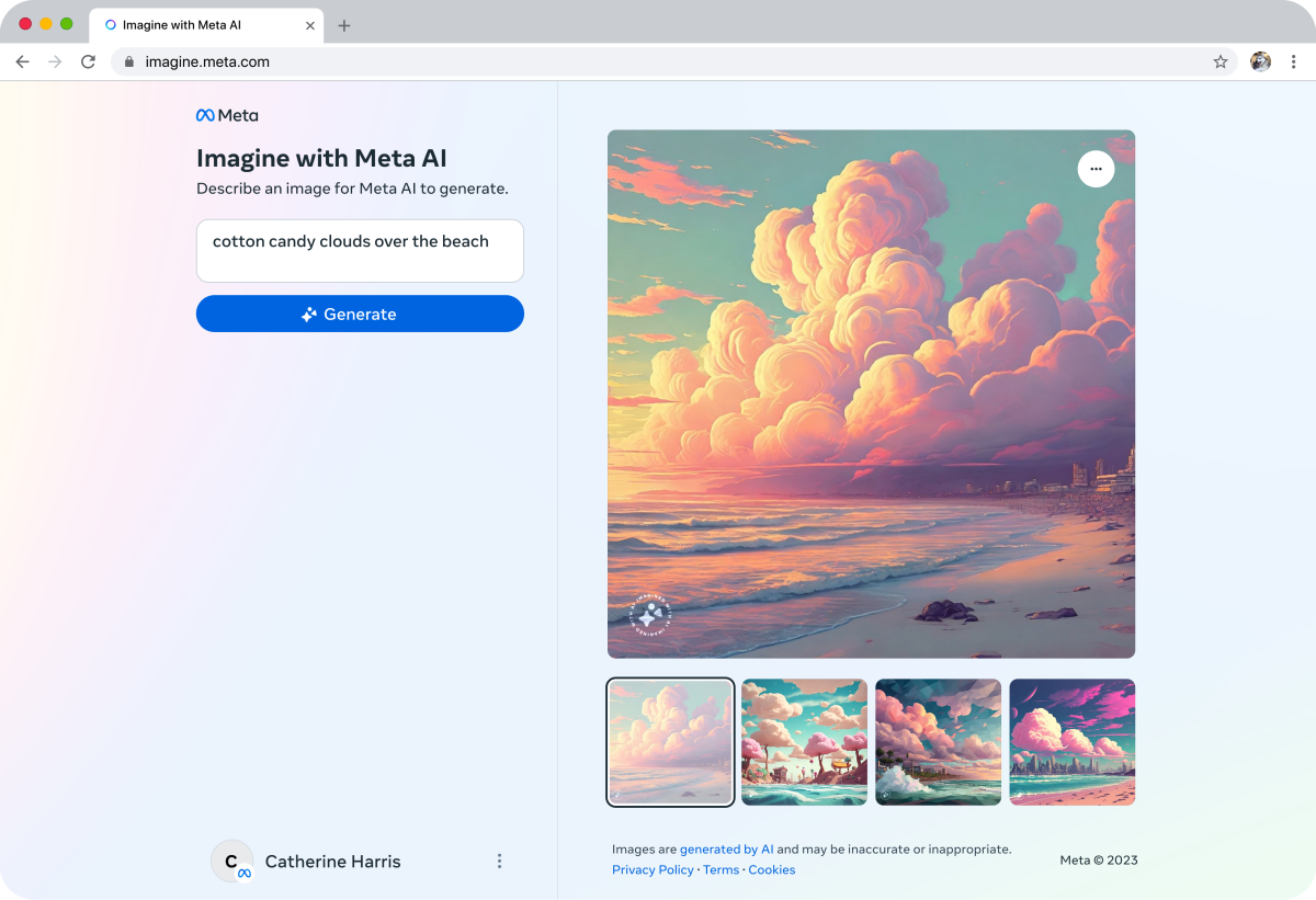 Meta випустила АІ-генератор зображень Imagine with Meta-2
