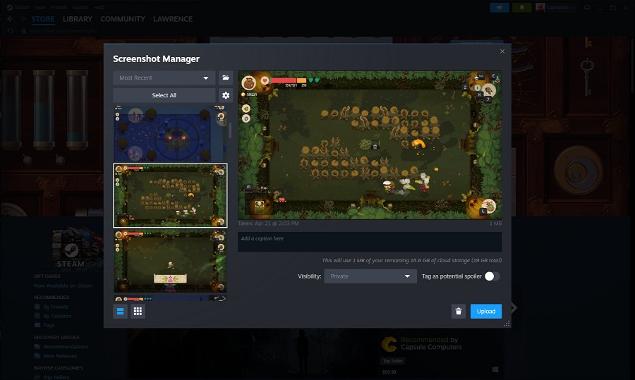 Для бета-версії клієнта Steam вийшло велике оновлення. Розробники поліпшили оверлей, додали опцію текстових заміток і спростили роботу зі скриншотами-2