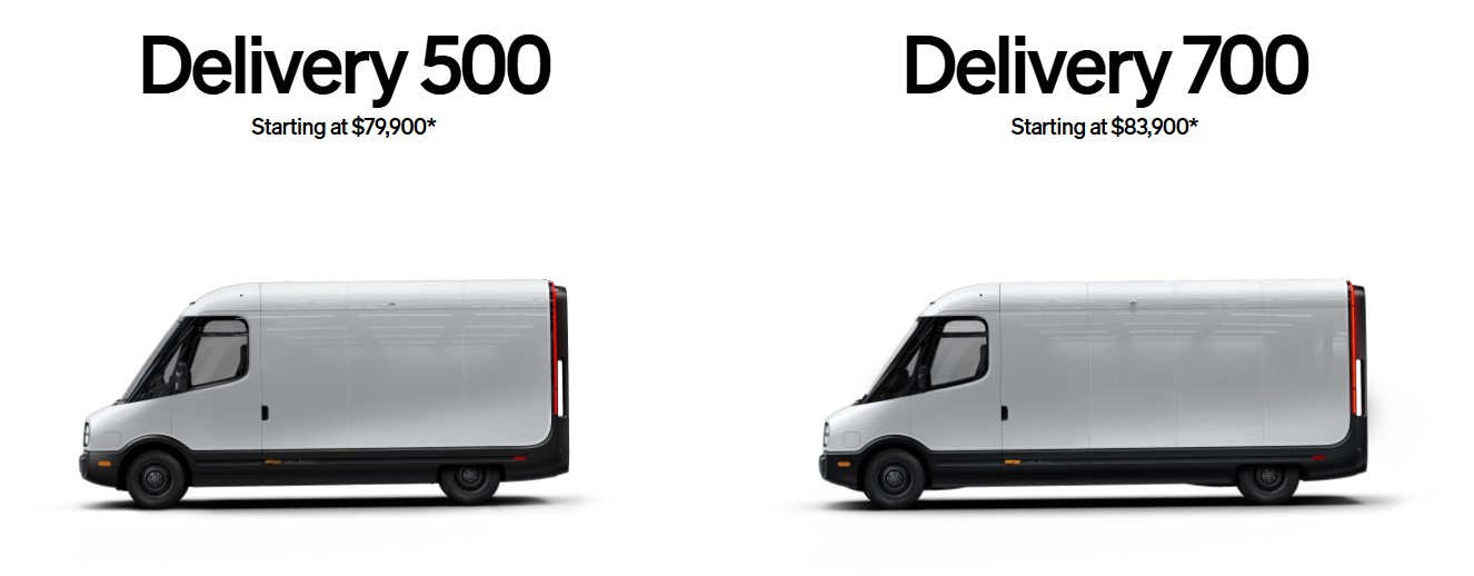 Rivian EDV 500 і Rivian EDV 700 у рекламі