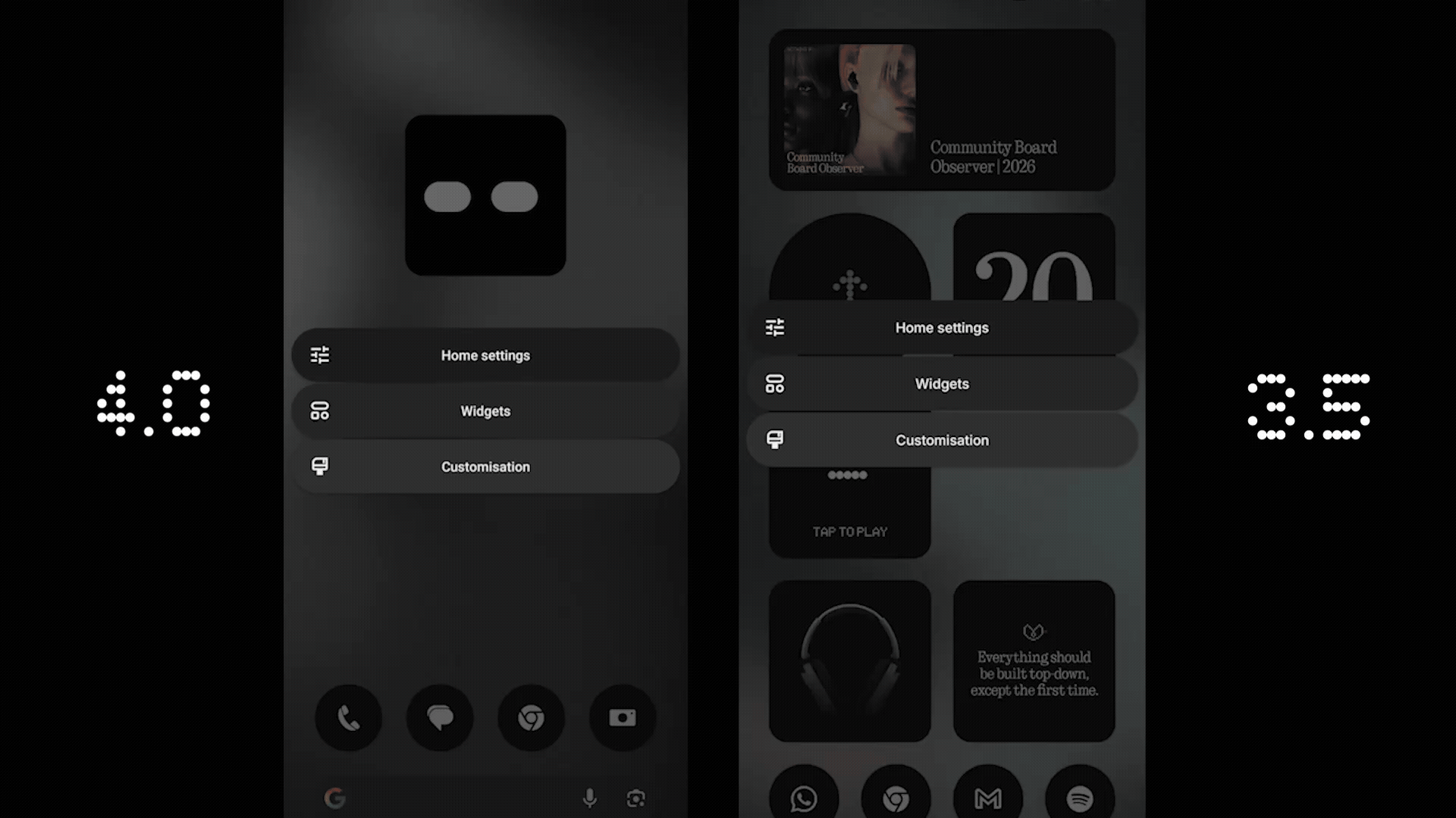 New dark theme on OLED displays