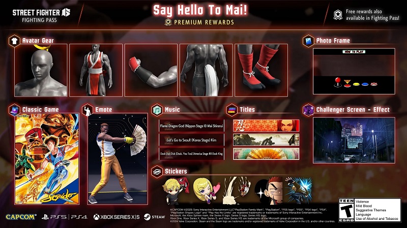 Street Fighter 6 Battle Pass Content