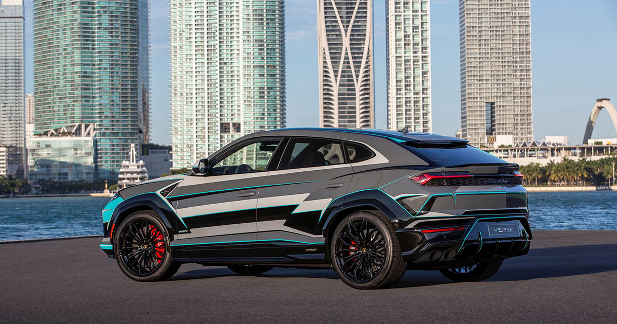 Частина унікального фарбування Lamborghini Urus SE