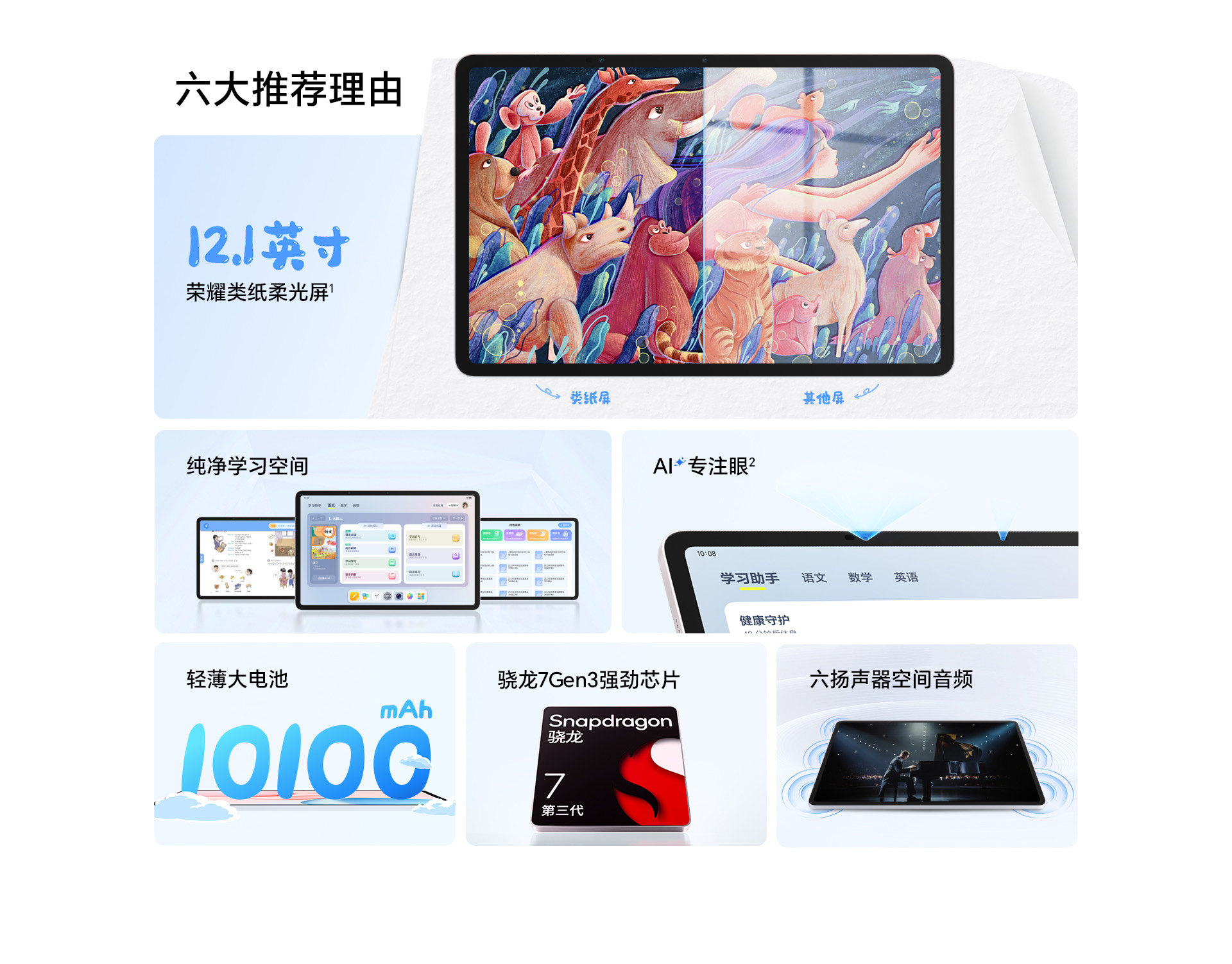 Part of the design of the Honor Tablet 10