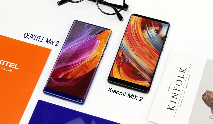 Битва безрамочных смартфонов OUKITEL Mix 2 и Xiaomi Mix 2 OUKITEL Mix 2 Xiaomi Mix 2.jpg