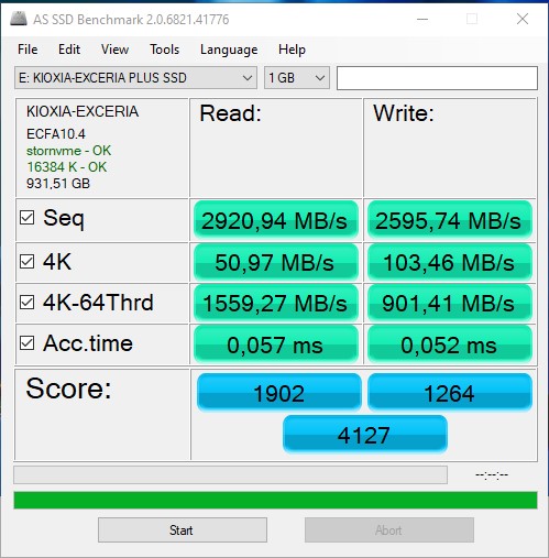 Обзор Kioxia Exceria Plus 1 ТБ: быстрый PCIe 3.0 x4, NVMe SSD-накопитель для игр и работы-19