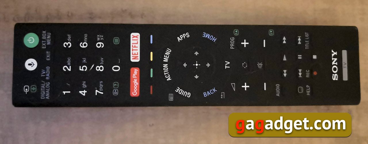 Огляд телевізора Sony KD-55AF8: дорогий мій OLED-25 Sony KD-55AF8_RemoteControl.jpg