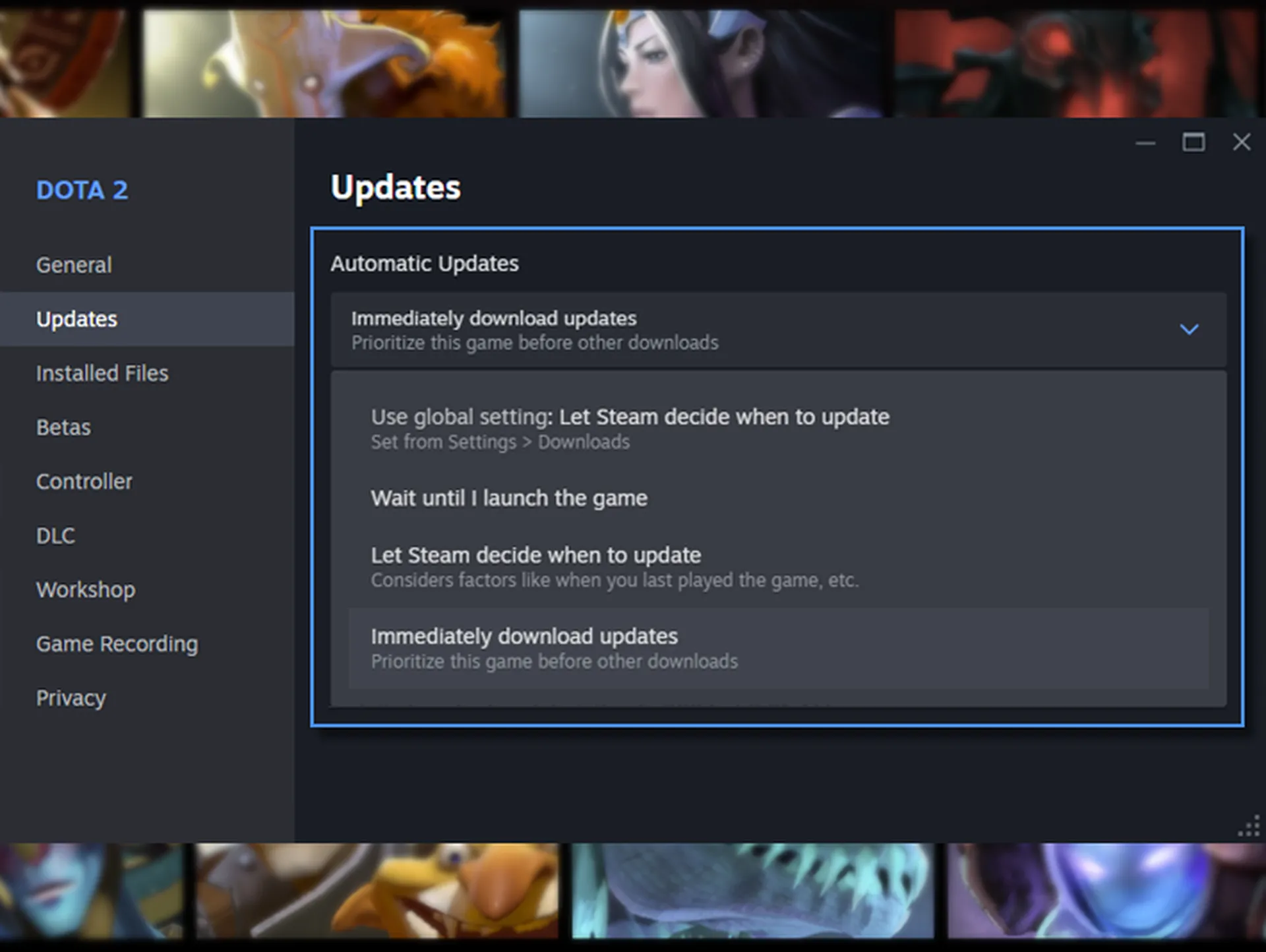 An example of the new update system. Illustration: Valve