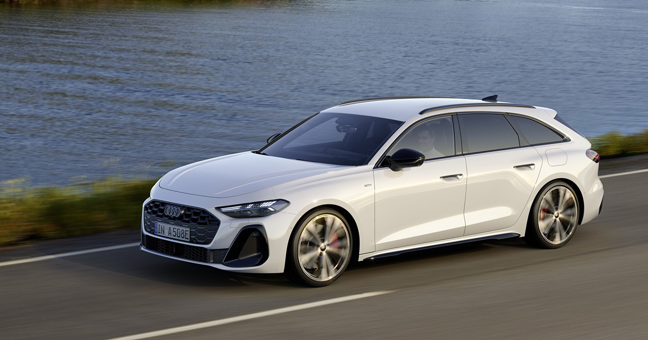 Audi A5 e-hybrid in the dynamism.