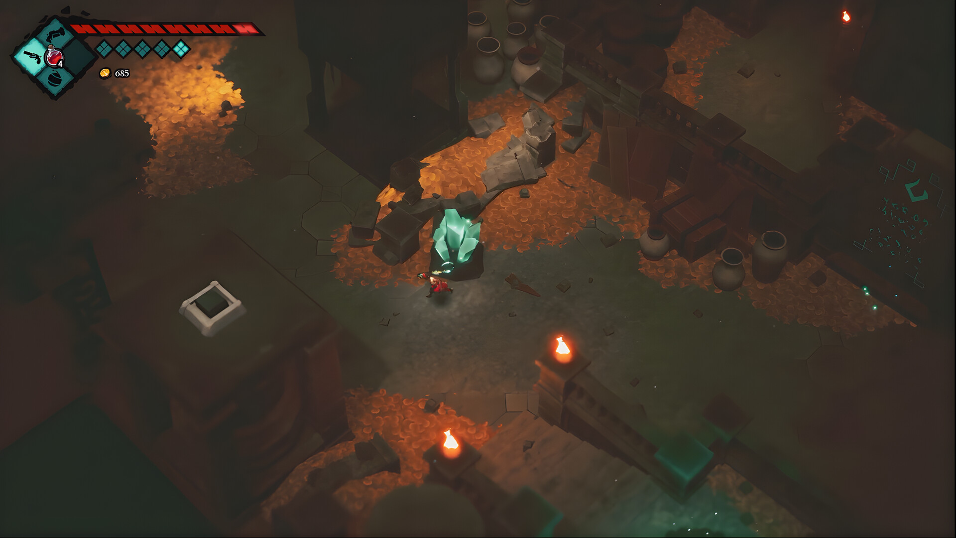 Fighting the enemy in Mark of the Deep