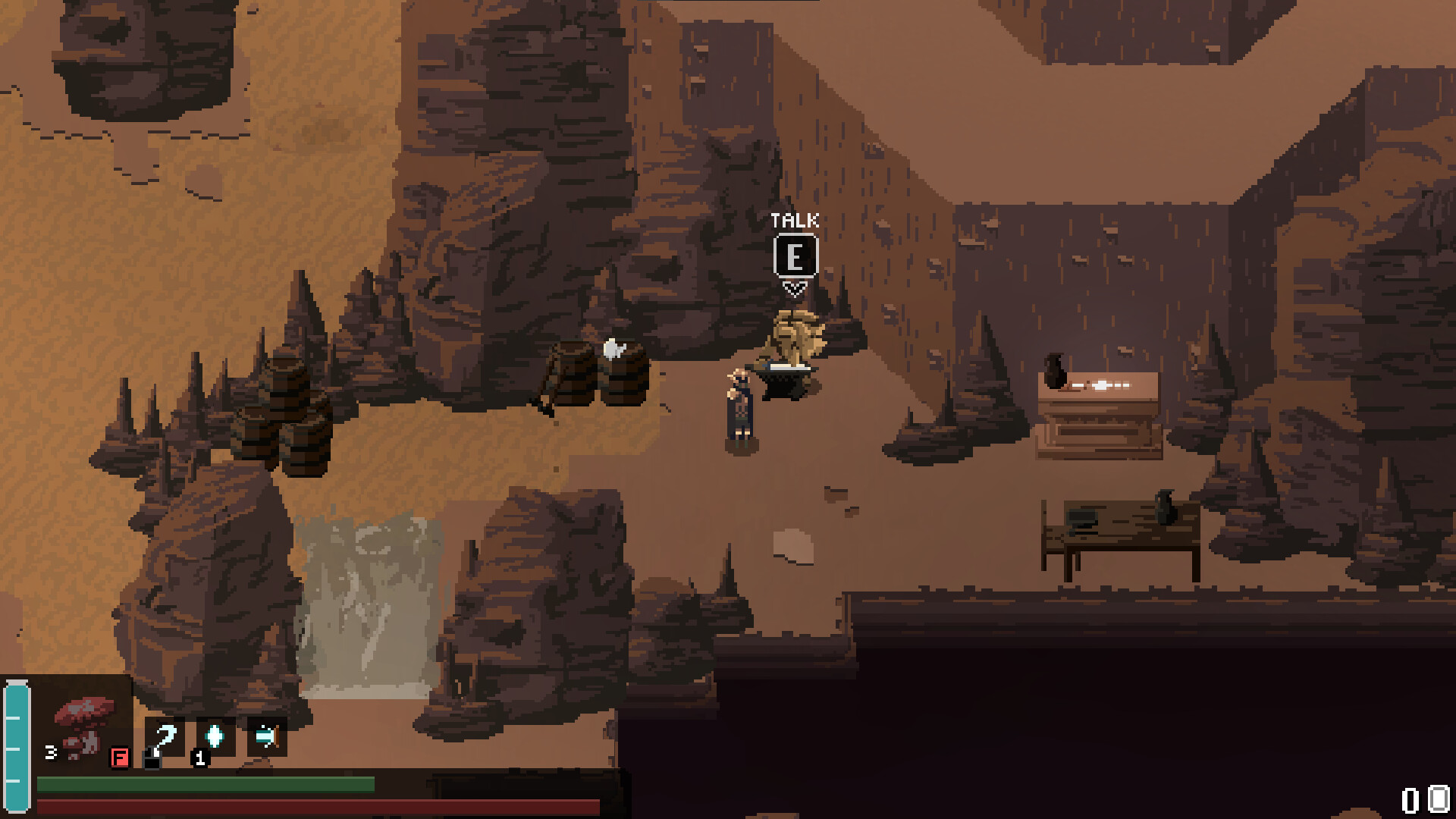 Screenshot from the game FOUNTAINS